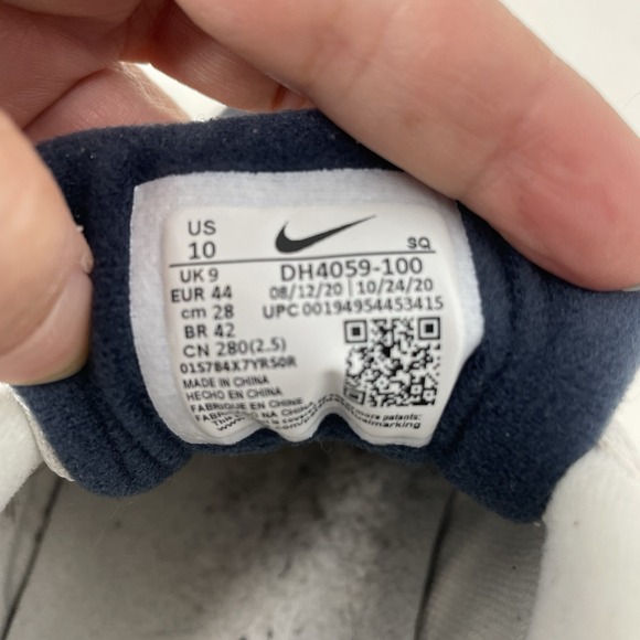 Nike Air Max 1 LV8 Obsidian Navy Blue Grey White Mens Size 10 - Picture 6 of 9